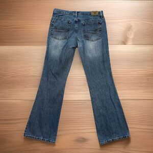 Vintage American Eagle Womens Size 8 Hipster Fit Jeans Bootcut Flare Low-Rise